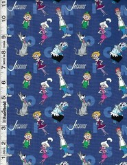 Blue Jetsons Characters by Camelot Fabrics bty