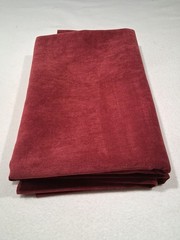 Brick Red Velveteen Fabric Remnants 2 Pieces 59″x37″ Directional Nap 2 yards
