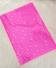 Neon Pink Holographic Sparkle Stars | Transparent PVC Vinyl Sheets DIY Crafts