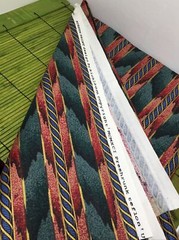 Verdigris Stripe 35″ x 54″ Richloom Screen Print Chintz Fabric Preshrunk Teflon