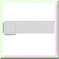 Victorian Floral Modern Graphic Waterproof Fabric 36×58 inches