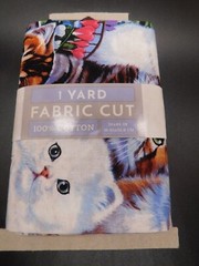 David Textiles 1 yard fabric cut 100%cotton Kittens 36 x 44 in