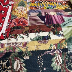 Large Upholstery Fabric Sample Lot 254 Pc Floral Designer Swatches Craft Quilt