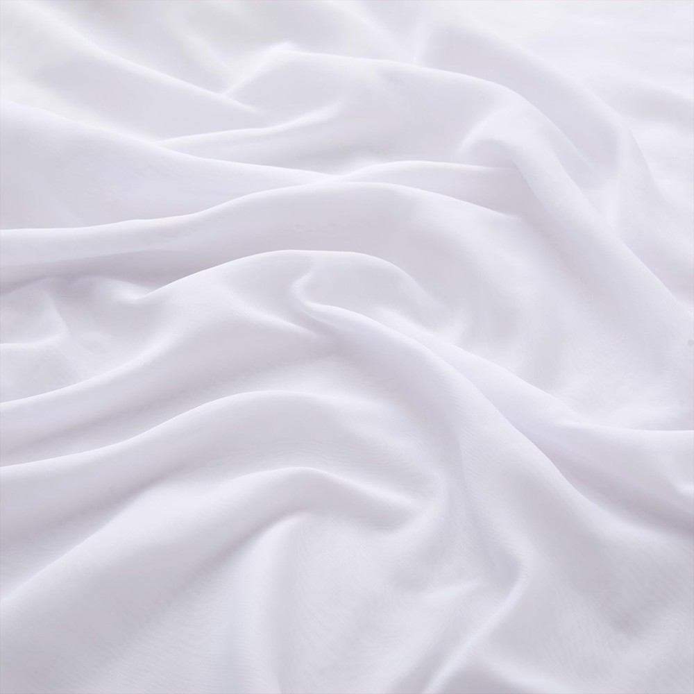 10 Yards PreCut White Chiffon Sheer Fabric 60 Inch Wedding Arch Draping