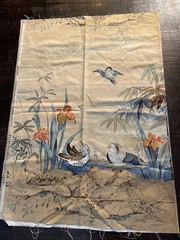 Texoprint The Netherlands Fabric Bird Butterfly Birds Flowers 1 Yard X 54”