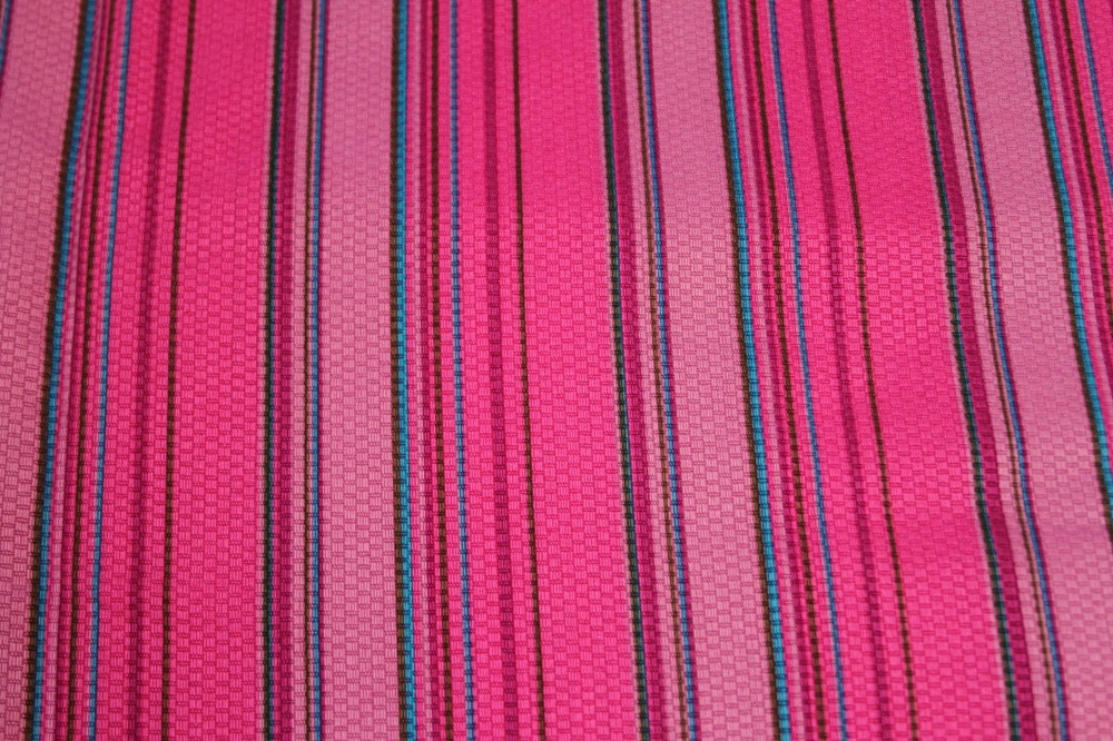 BTY Heavy Cotton warp weave pattern in Pink Striped Fabric