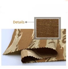 TC Polyester Cotton Tiger Stripe Camo Fabric Wear-resistant Cloth f DIY Uniform