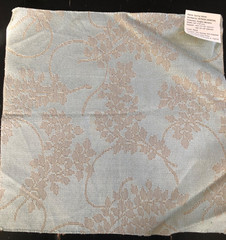 THIBAUT Spring Velvet in Aqua Blue 17 x 17 1/4″ Textural Fabric Sample