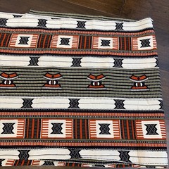 Tribal Style Cotton Fabric 2 Yds Plus 30” X 42” Wide New