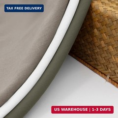 Linen Fabric by the Yard, 61 Inch Wide White Blend Cloth, 60% Linen 40%
