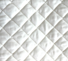 Bella Notte 3 yd x 11 in. strip remnant white undyed silk velvet diamond pattern
