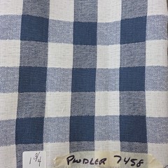 1 Yd 27″ Gingham in Color Denim Pindler 54″ W Solution Dyed Acrylic Outdoor
