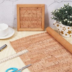 1.51 Yards 12.99 Inch Burlywood Color Synthetic Cork Leather Fabrics by the Yard