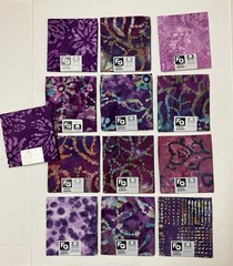50 Batik Fat Quarter FQ Lot Joann Fabric Cotton Yellow Blue Pink Green Purple