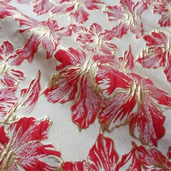 150cm Luxury Gold Embossed Brocade Fabric for Sewing Shirt Evening Dress DIY Bag