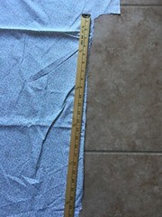 4yd.+ cut Small print quilting cotton white with pastel green pink bedding