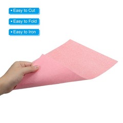 Soft Felt Sheets Glitter Self Adhesive Pink Fiber 11.8″ x 7.8″ 12pcs