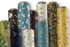 Farm Days Azure Itsy Bitsy Bloom 100% Cotton Fabric By half yard