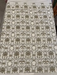 Ivory Gold Brown Silk Chiffon Fabric 40”Width Sold By The Yard
