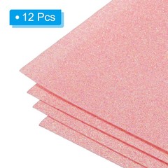Soft Felt Sheets Glitter Self Adhesive Pink Fiber 11.8″ x 7.8″ 12pcs