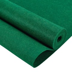 0.9mm Thick Green Felt Fabric Sheet Nonwoven Roll Padding 10FT x 15.75 In