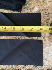 780 Black Polyester Fabric Strips 2.75” X 7.75” Quilt Squares Pieces 3” 8”