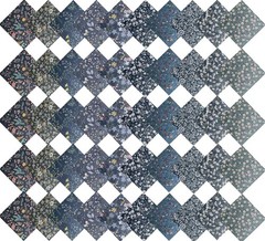 50PCS 12×12 Cotton Fabric Squares Grey Bundle
