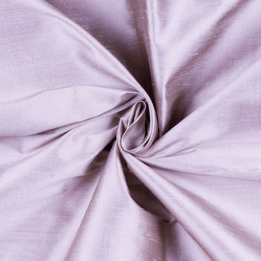 Crystal LILAC Shiny Shantung Satin Fabric by the Yard for Wedding/Bridal Dresse