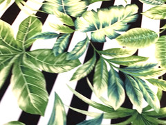 Tropical Outdoor Fabric Green Leaf Upholstery Patio Cushion 2.75 Yard Lot
