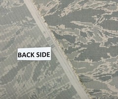 ACU AIR FORCE TIGER STRIPE NY/CO RIPSTOP Military FABRIC BY 1/2(0.5) YARD 55″W