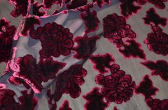 2.6 yd/ Vintage Silk velvet Devore fabric Luxury Silk Uzbek Oriental cloth