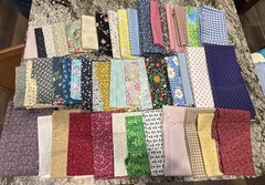 100 5×5” Assorted Cotton Fabric Squares For Quilting. Charm Pack – US Seller