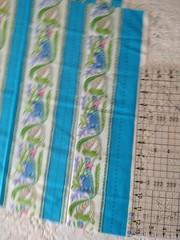 BTFQ Fabric Island Delight FreeSpirit Beach Tropical Crabs Seahorse Blue Stripe