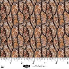 Wilderness Song Bark Brown Cotton Fabric