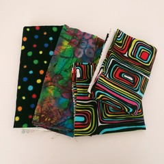 Fabric Scraps For Craft Varies of Sizes n Fabric Types- Multicolor Pattern 11oz
