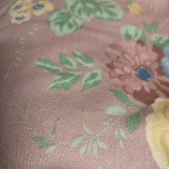 Floral Dusty Rose Color 52″ X 138″ Fabric Curtains Clothes Pillows Etc