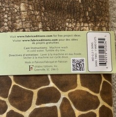 Brown Giraffe & Reptile Fabric Palette Super Singles 100% Cotton 1 Yard Each
