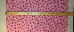 Marcus Brothers Metallic Florals on Pink Cotton Fabric by the HALF YARD