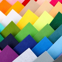 40PCS 12 x 12”(30 X 30cm), 2mm Thick Stiff Felt Fabric Sheets Assorted Colour…