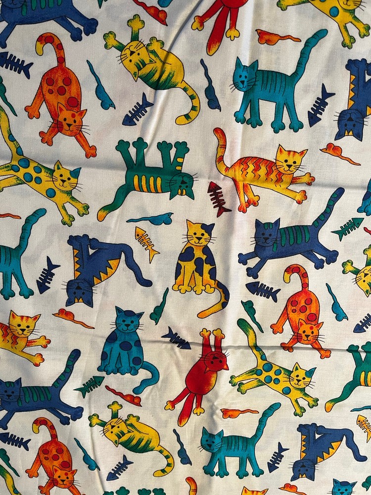 Hoffman International Fabrics – Colorful Cats Themed