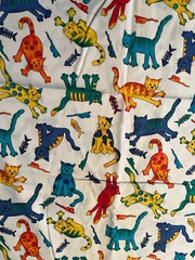 Hoffman International Fabrics – Colorful Cats Themed