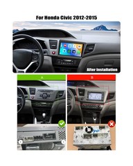 6+128G 8 Core Android 15 Car Radio Stereo for Honda Civic 2012 2013 2014 2015…