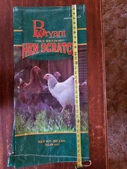 Empty Chicken Hen Feed Woven Plastic Sack Crafts Art Repurpose Yard/Wall Decor