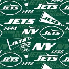 New York Jets NFL Fleece Fabric – 60″ Wide – Sold by The Yard & Bolt