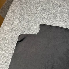 Unbranded Black Fabric Textile Material Crafting Piece 39″x43″ DAMAGED / AS IS