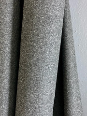 Light/Midweight DARK CHARCOAL GRAY Wool Flecked Heather 59″ Wide By the Yard