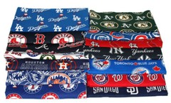 MLB Baseball Teams Quilter’s Cotton Fabric Scraps – Sold by the 3lb Bag M422.26