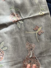 Vintage Fabric Holly Hobby Butterfly Floral Fabric