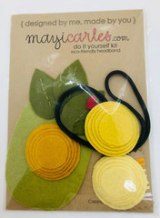 DIY FELT HEADBAND CRAFT KIT Sunshine Eco-Friendly FLORAL DESIGN Mayi Carles