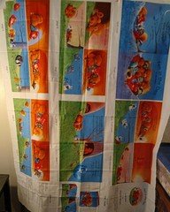 CUT AND SEW Fabric Panel TEN IN THE DEN FABRIC BOOK John Butler # 7307